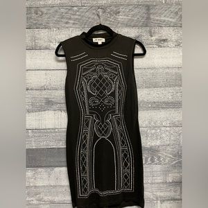 Say what ny sleeveless dress large new with tags  black rhinestone